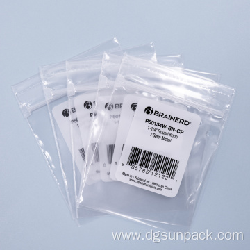 plastic packaging bag with easy tear line